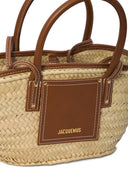 Torba z koszykiem z rafii Jacquemus Le Panier Soli