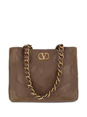 Valentino Garavani Laseine Small Leather Tote Bag