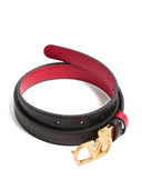 Valentino Garavani V Logo Signature Leather Belt