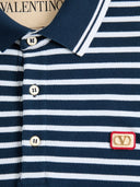 Valentino V Logo Signature Piquet Cotton Polo Shirt