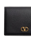 Valentino Garavani V Logo Signature Leather Wallet