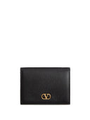Valentino Garavani V Logo Signature Leather Wallet
