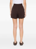 Shorts de talle alto Elisabetta Franchi