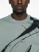 Sweat-shirt à col rond en coton Emporio Armani