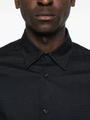 Camicia in cotone con logo Emporio Armani