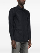 Camicia in cotone con logo Emporio Armani