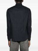 Camicia in cotone con logo Emporio Armani