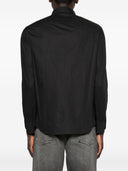 Camicia in cotone con logo Emporio Armani