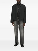 Camicia in cotone con logo Emporio Armani