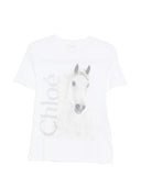 Chloè Printed Cotton T Shirt
