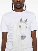 Chloè Printed Cotton T Shirt