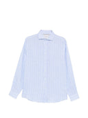 Chemise en lin rayée Brunello Cucinelli