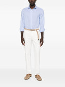 Chemise en lin rayée Brunello Cucinelli