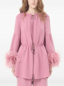Haut en soie à plumes Valentino