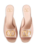 Valentino Garavani V Logo Signature Leather Mules