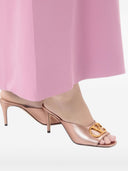 Valentino Garavani V Logo Signature Leather Mules
