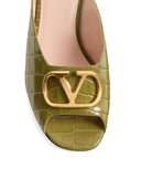 Valentino Garavani V Logo Signature Leather Mules