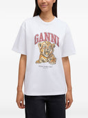 Ganni Baby Tiger Organic Cotton T Shirt