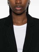 Veste blazer à simple boutonnage à fines rayures Emporio Armani