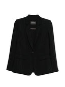 Veste blazer à simple boutonnage à fines rayures Emporio Armani