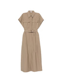 Brunello Cucinelli Vestido largo de algodón