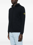 Bawełniana bluza z kapturem i logo Stone Island