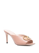 Valentino Garavani V Logo Signature Leather Mules