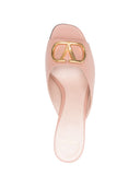 Valentino Garavani V Logo Signature Leather Mules