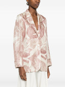 Alysi Printed Single Breasted Jacket