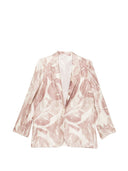 Alysi Printed Single Breasted Jacket