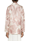 Alysi Printed Single Breasted Jacket
