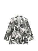 Veste imprimée à simple boutonnage Alysi