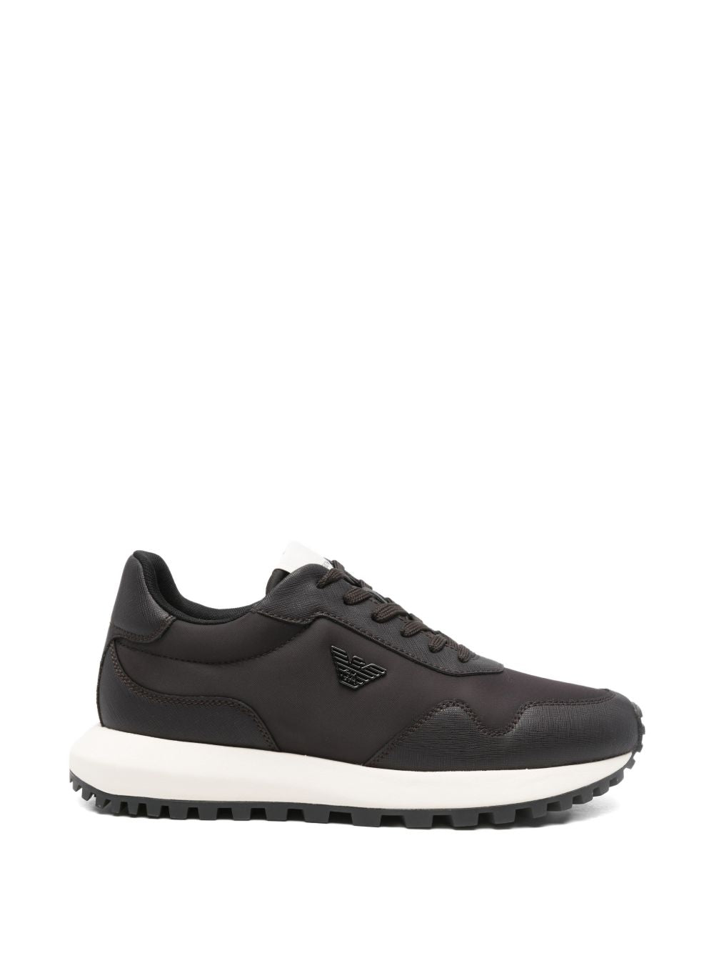 Emporio Armani nylon sneakers met logo