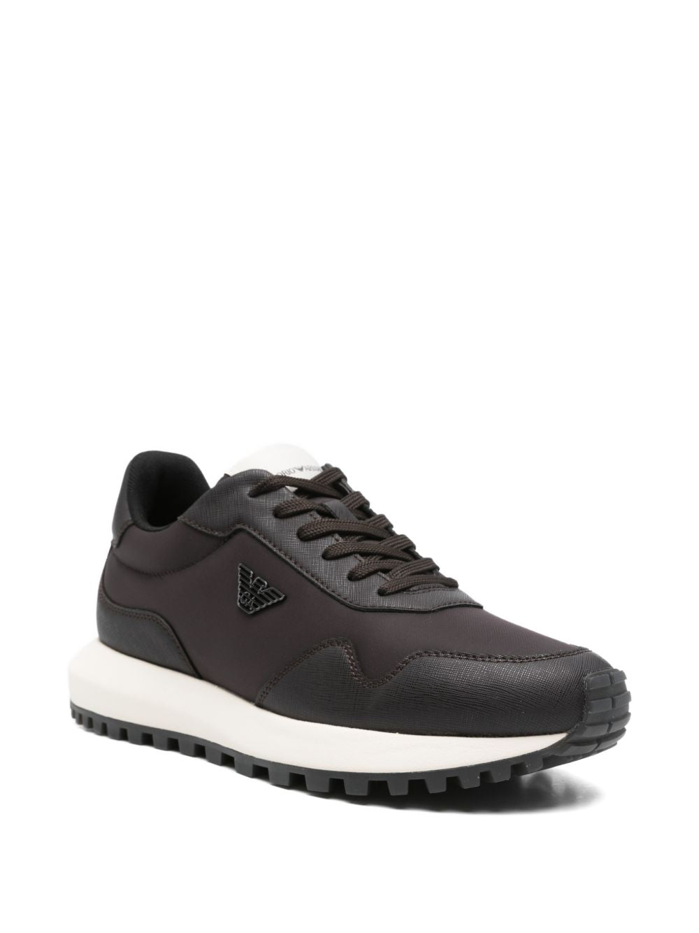 Emporio Armani nylon sneakers met logo