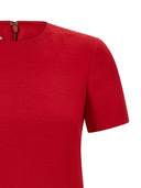 Valentino V Logo Signature Wool And Silk Dress