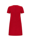 Valentino V Logo Signature Wool And Silk Dress
