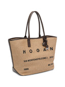 Sac fourre-tout moyen en raphia Hogan