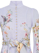 Lniana sukienka mini Zimmermann Rebellion