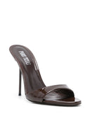 Paris Texas Lidia Leather Heel Sandals