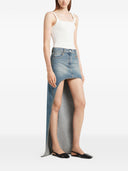 Jupe en coton pré-denim Courrèges