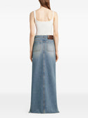 Jupe en coton pré-denim Courrèges