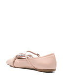 Jimmy Choo Loli Leather Ballet Flats