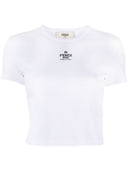 T-shirt en coton à logo Fendi
