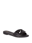 Fendi Baguette Leather Slides