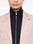 Cardigan con zip in cotone Brunello Cucinelli