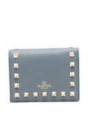 Portefeuille à rabat en cuir Rockstud Valentino Garavani
