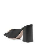 Valentino Garavani V Logo Signature Leather Mules