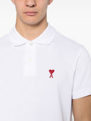Ami Paris Ami De Coeur Cotton Polo Shirt