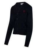 Ami Paris Ami De Coeur Wool Cardigan