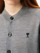 Ami Paris Ami De Coeur Wool Cardigan